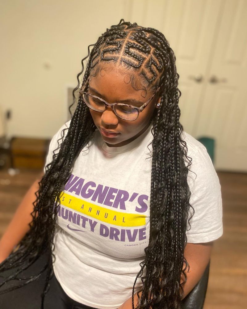 Zigzag Part Cornrows