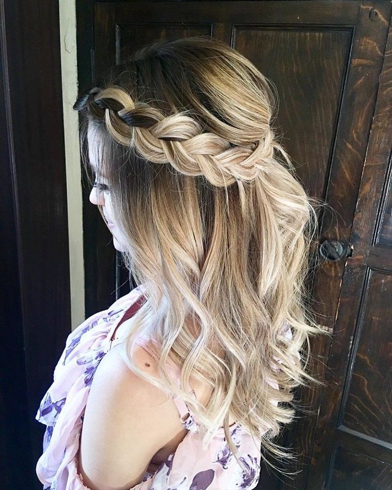 Braided Halo With Loose Waves