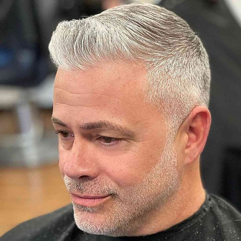 Low Fade with Comb-Over