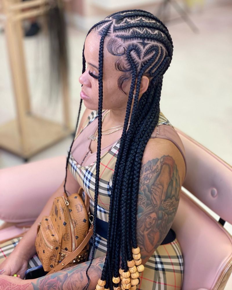 Freestyle Pattern Cornrows