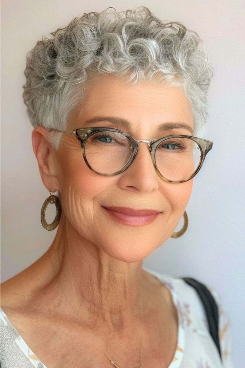 Curly Pixie Cut