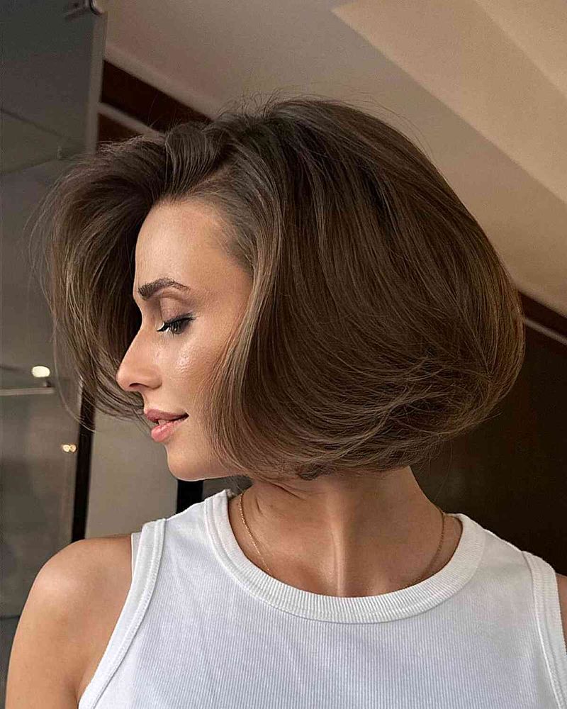 Sleek Side-Parted Bob