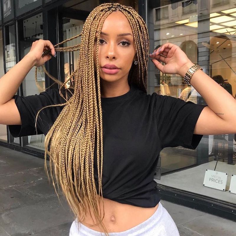 Lemonade Braids with Gold Cuffs