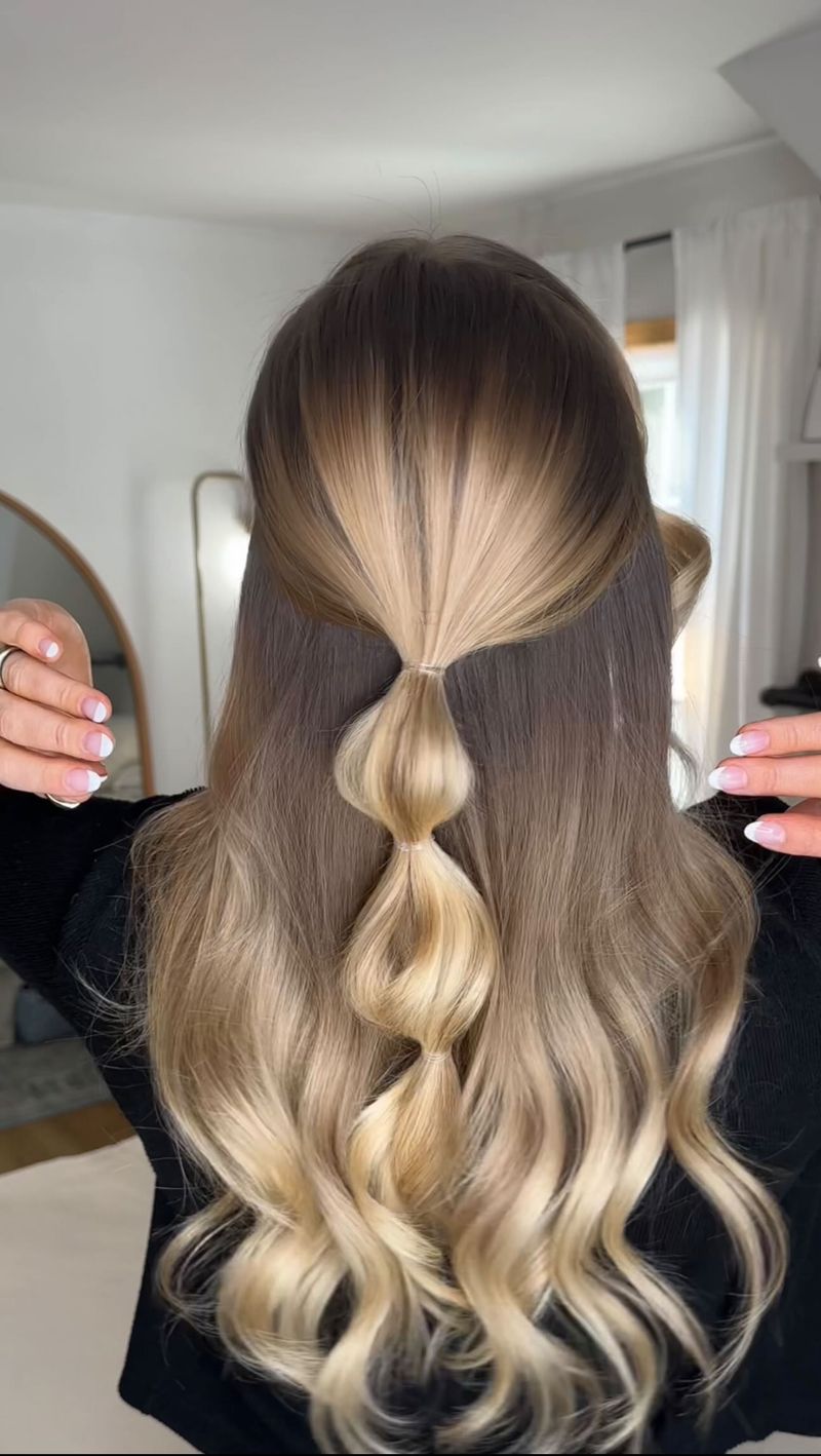 Bubble Braid Half-Up