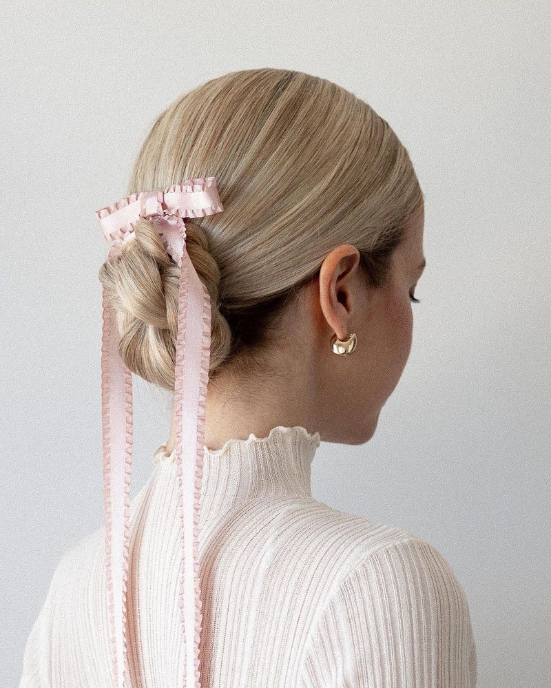 Sleek Low Ponytail with a Twist