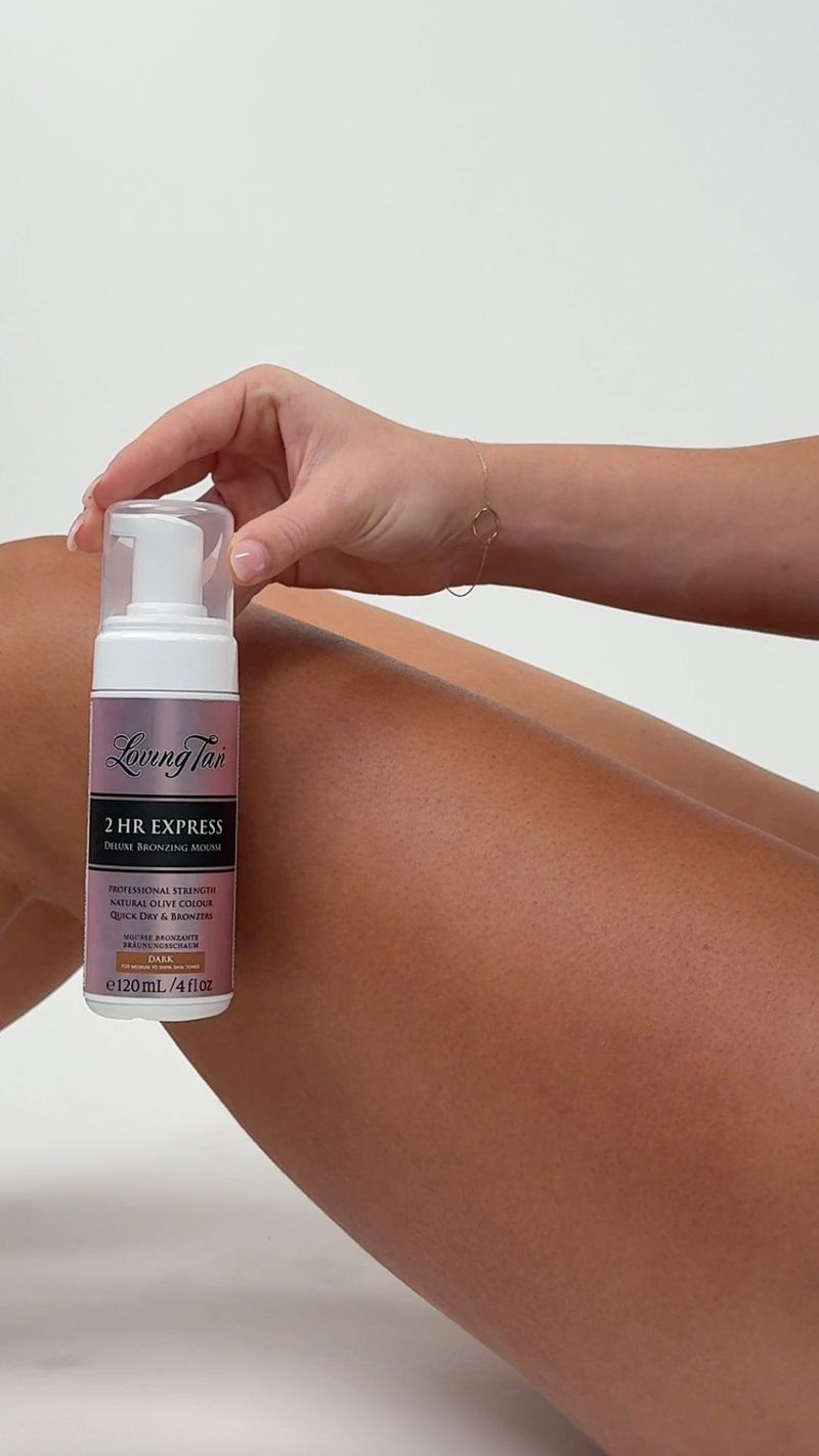 Apply Tan Remover Mousse or Lotion