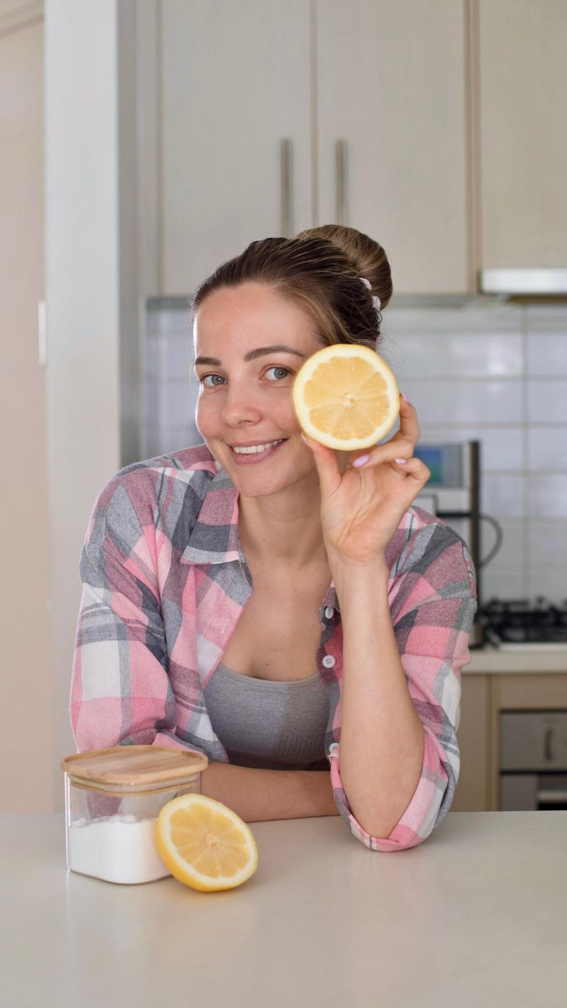 Apply Lemon Juice and Baking Soda Paste