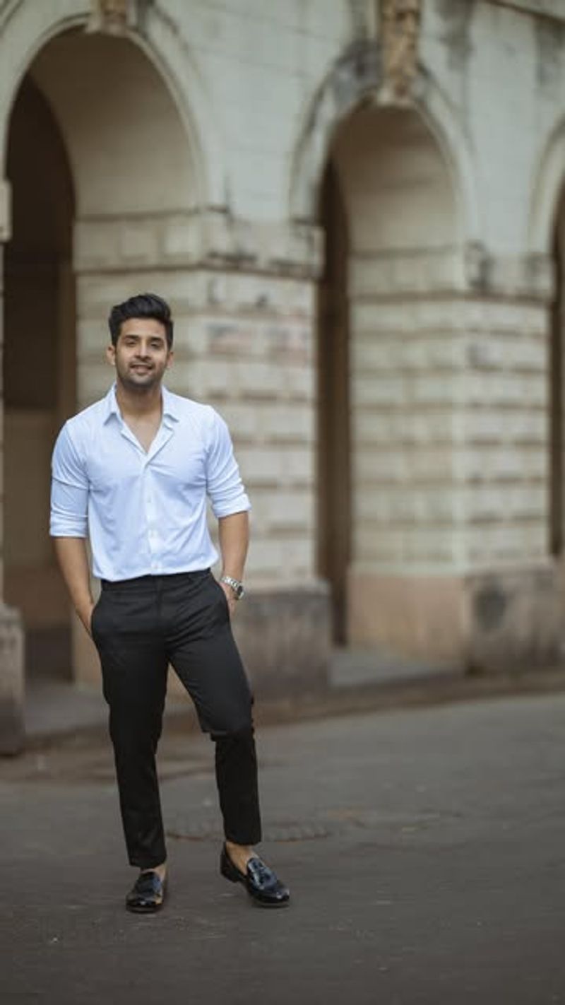 White Shirt & Black Trousers