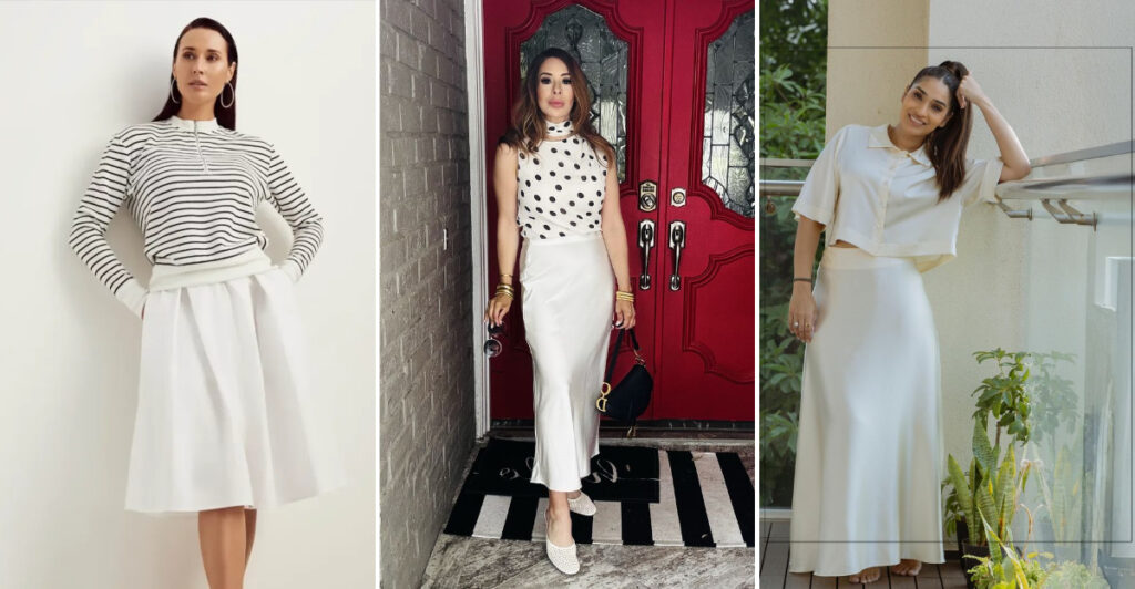 10 Chic Ways To Style A White Skirt This Season