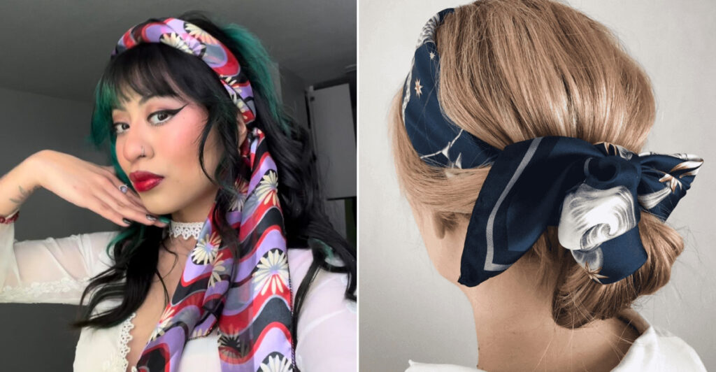 11 Scarf Hairstyles That Are Totally Owning Summer 2025