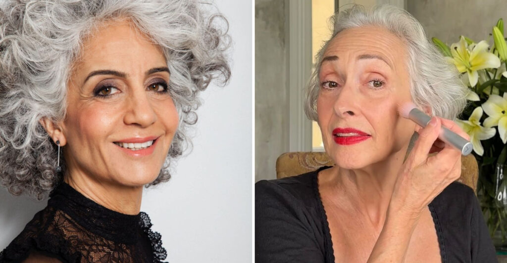 15 Best Makeup Colors To Complement Gray Hair
