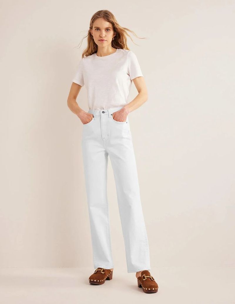 High-Rise Straight-Leg Jeans