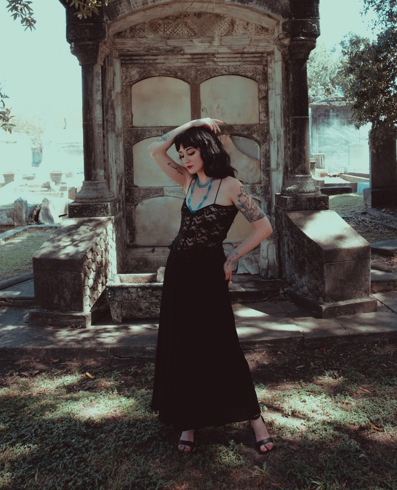 Black Lace Dress + Combat Boots