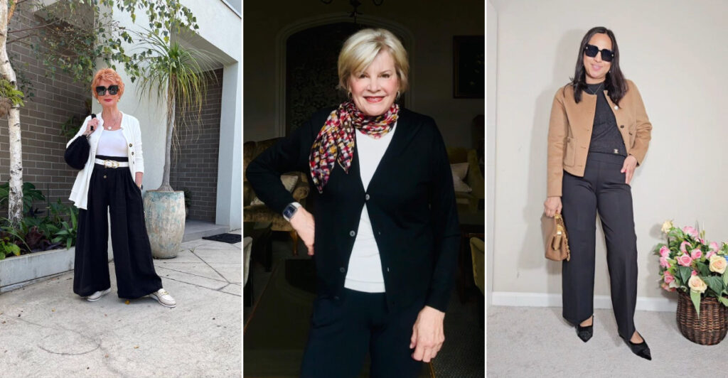 18 Chic Outfit Ideas For Women Over 60 Who Swear By Black Pants