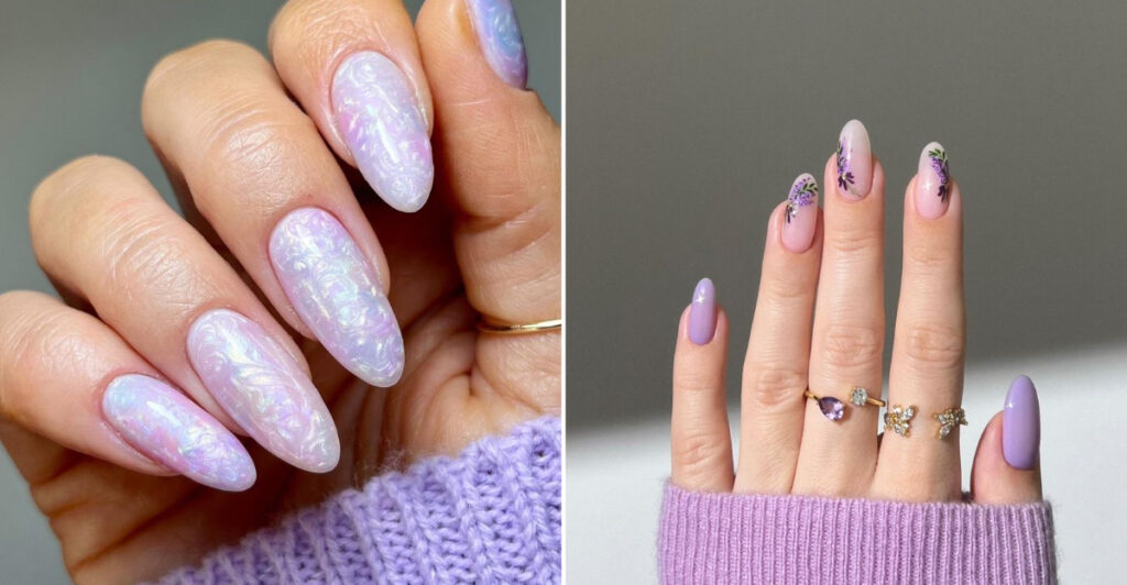 18 Lavender Nails That Are Perfectly Soft For Spring