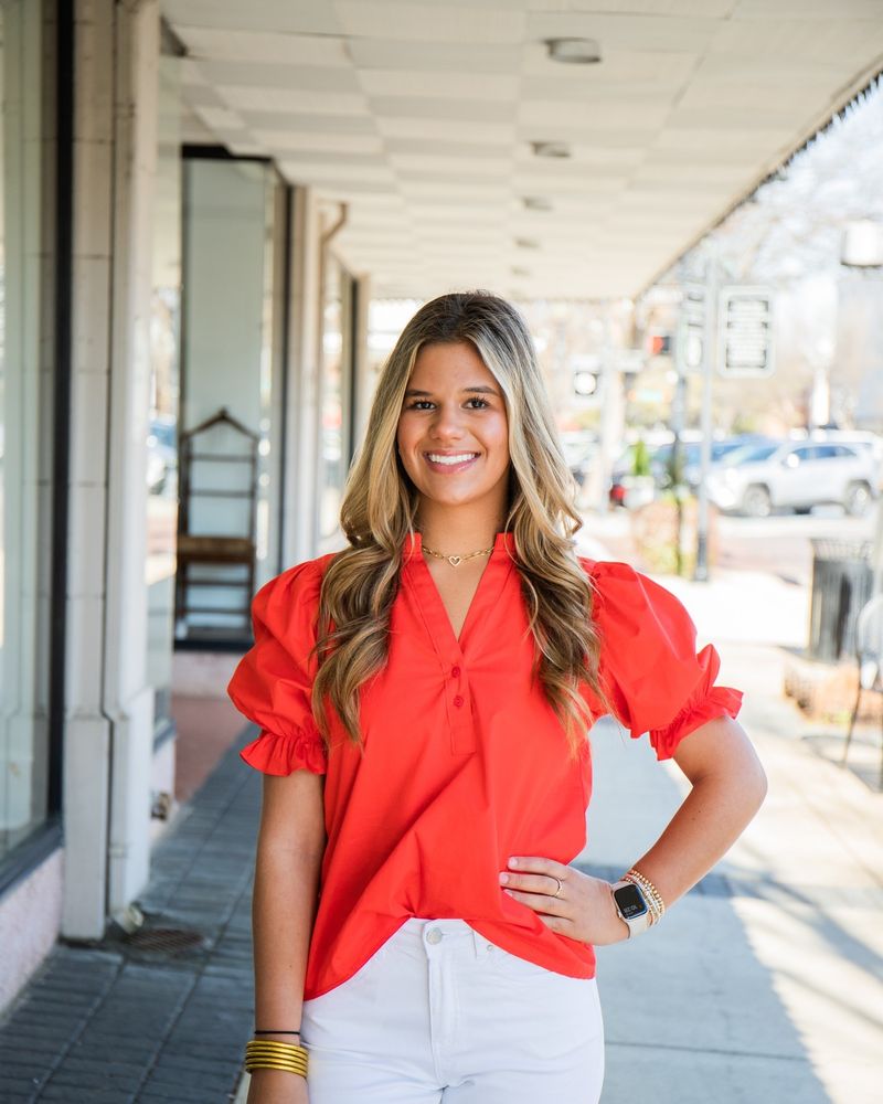 Puff-Sleeve Blouse