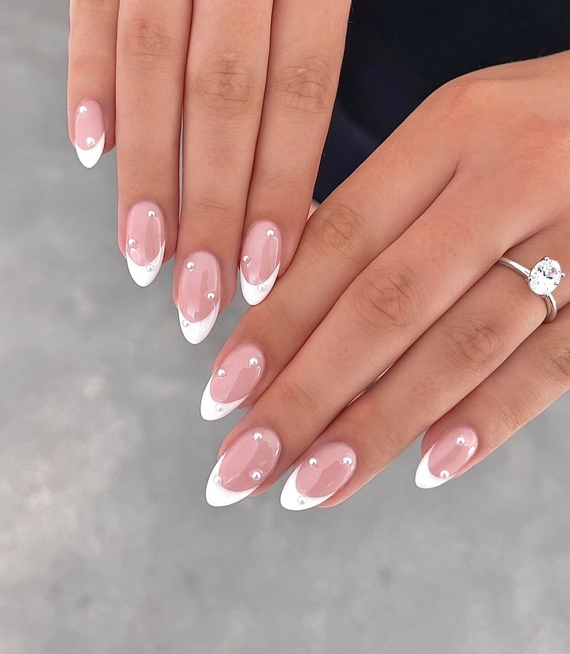 Classic White French Tips