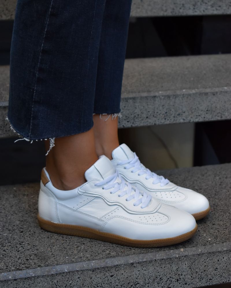 Sleek White Sneakers: The Perfect Match