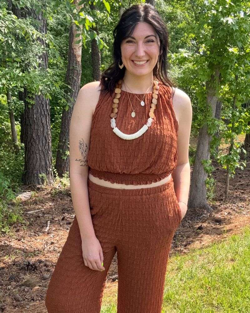 Wide-leg Pants With Tank Top And Kimono