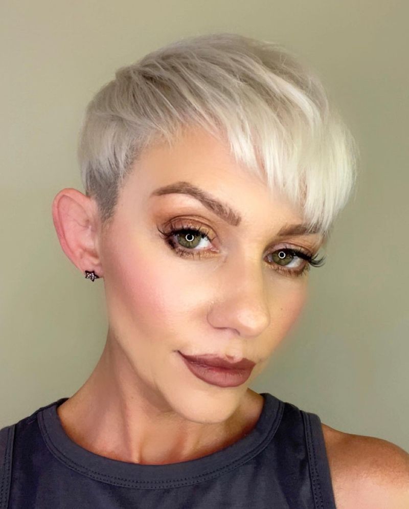 Asymmetrical Pixie With Fringe