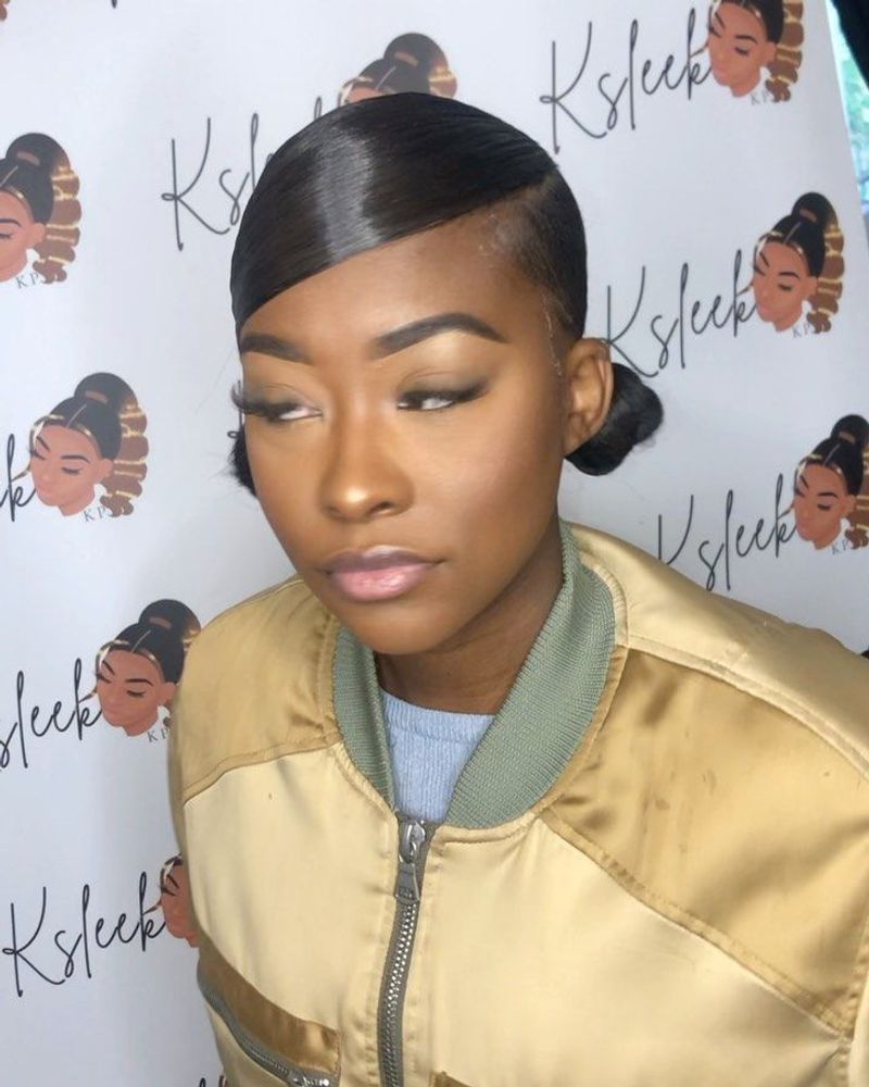 Side Ponytail With Scrunchie