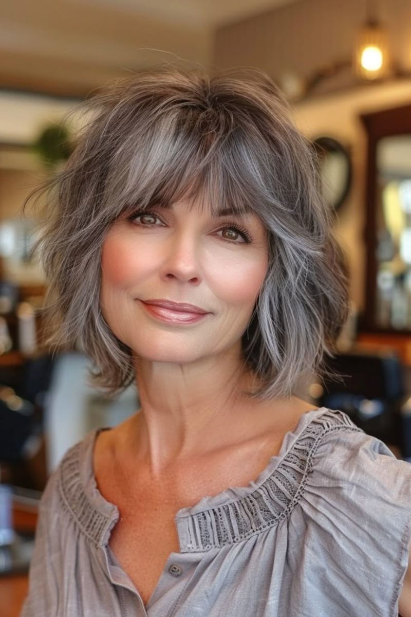Short Layered Shag with Texture