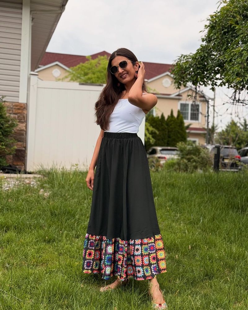 Drawstring Waist Skirt