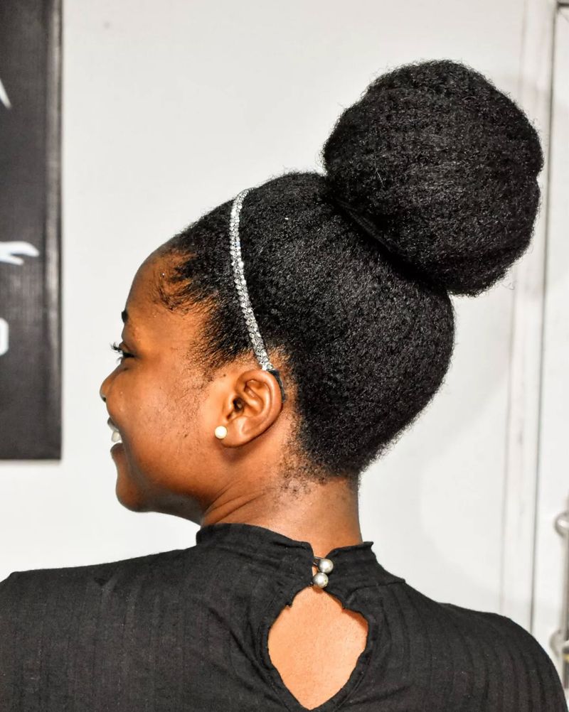 Coiled Updo With Side Part