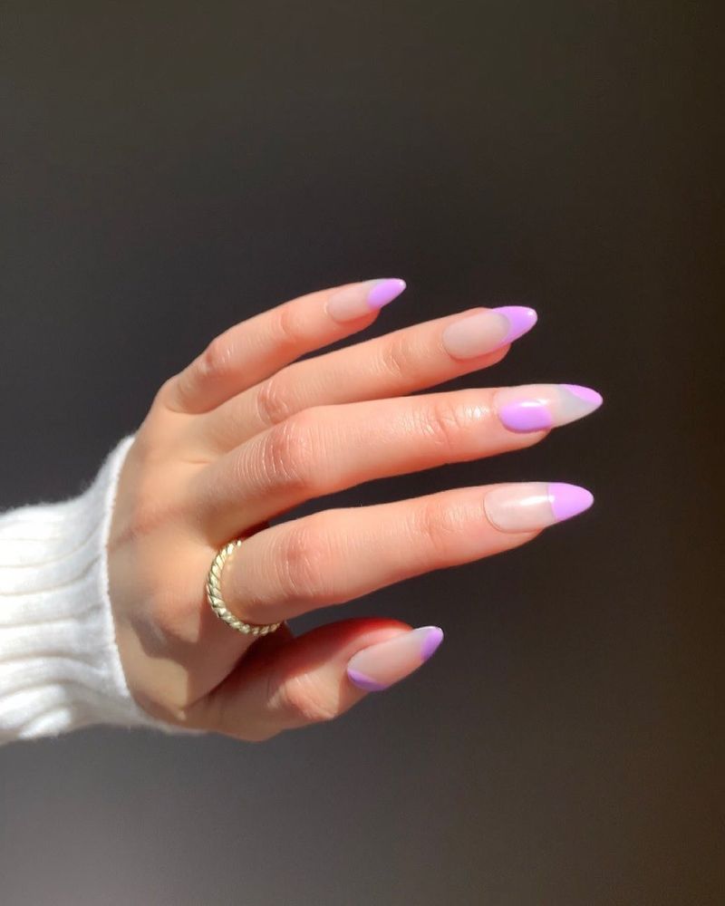 French Tips With Minimalist Dots