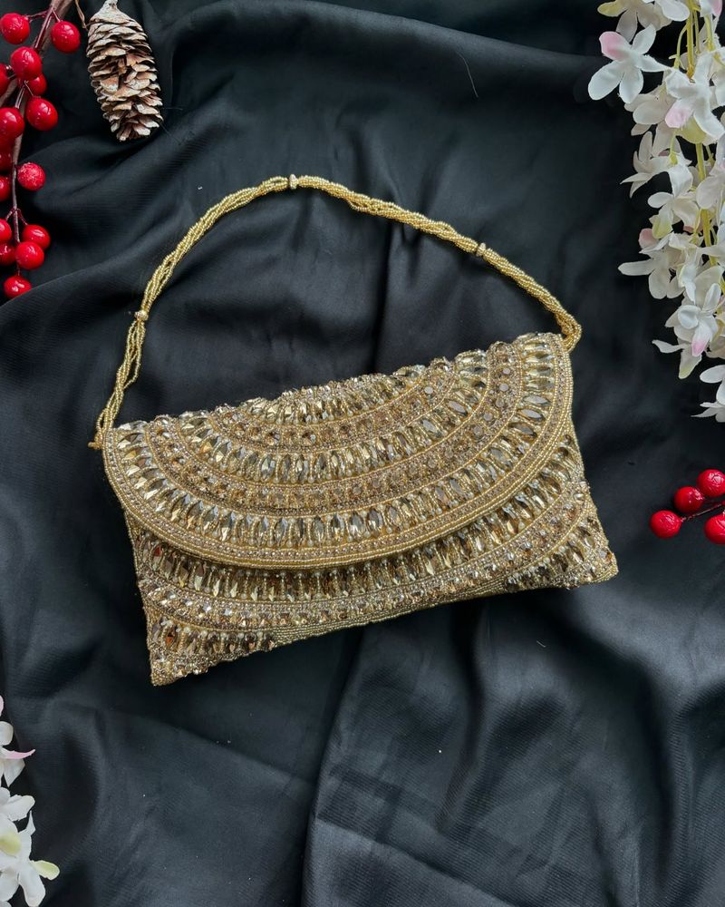 Beaded Envelope Clutch