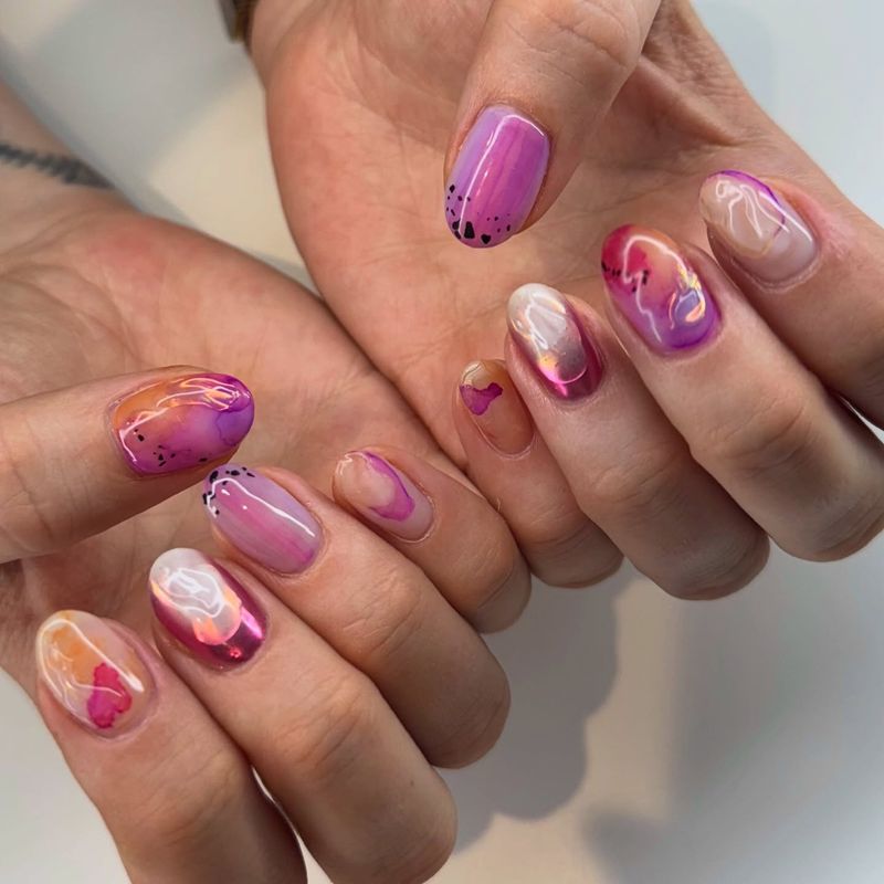 Watercolor Nails