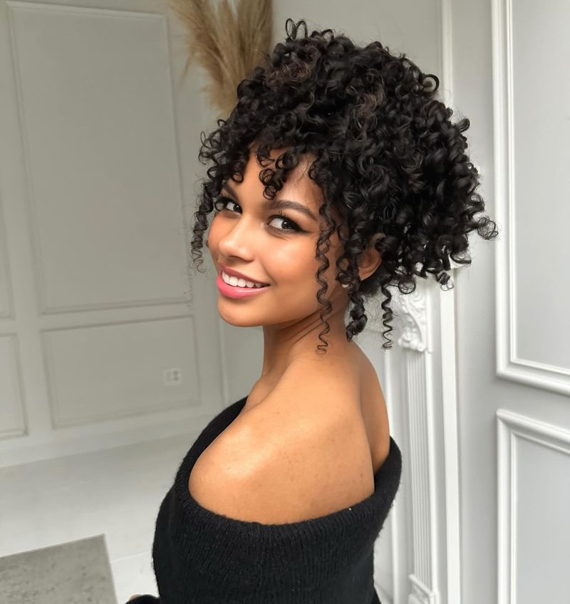 Curly Updo With Volume