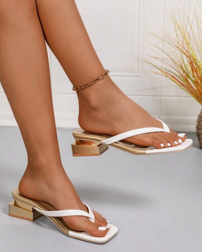 Square-Toe Sandals