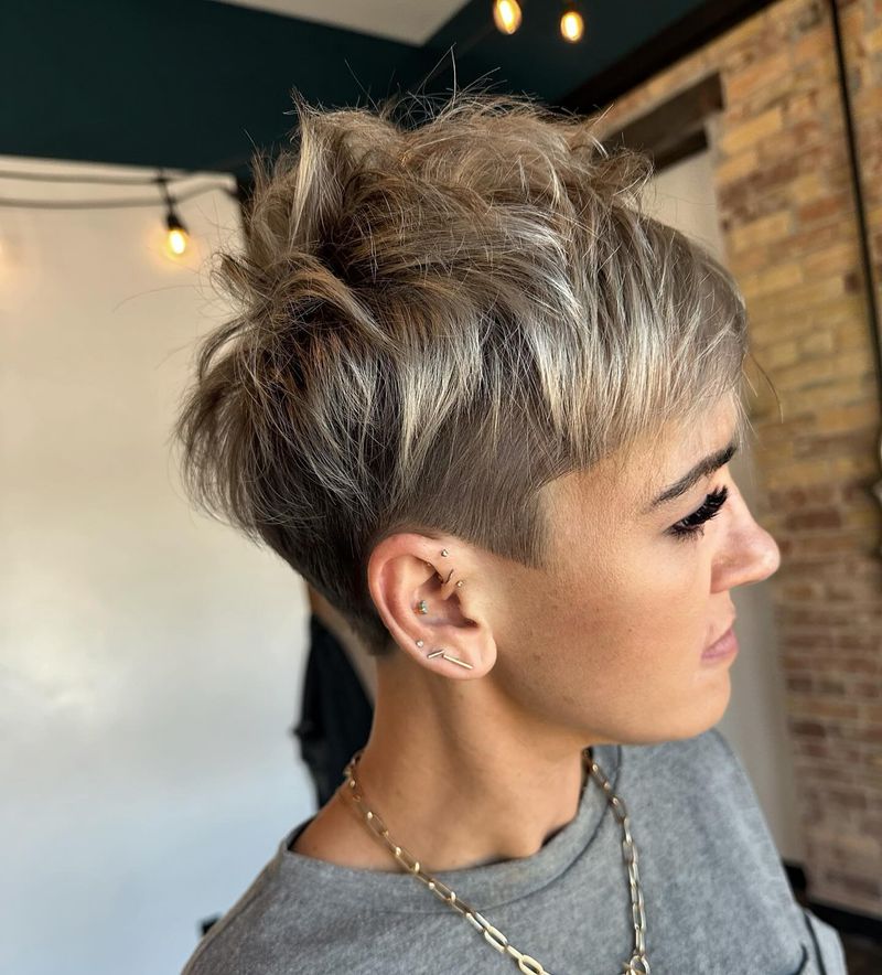 Textured Asymmetrical Pixie