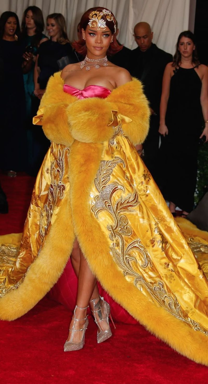 Rihanna's Yellow Guo Pei Cape