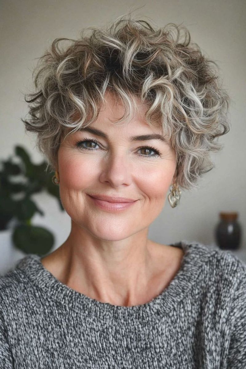 Tousled Curly Crop