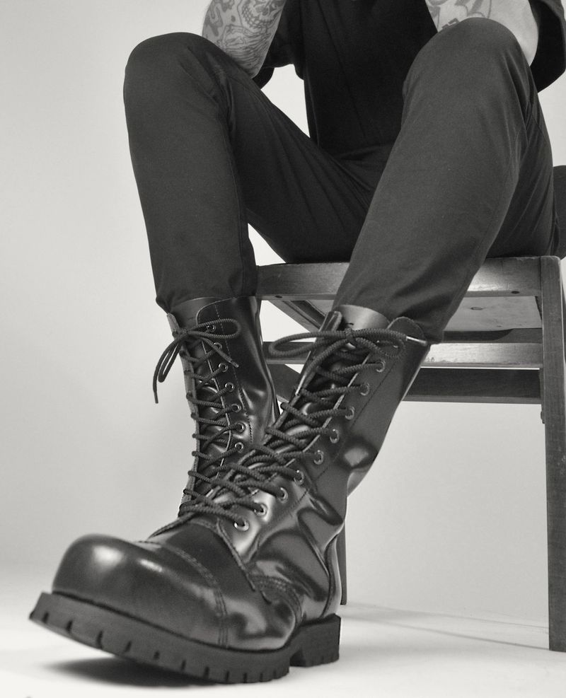 Heavy Combat Boots: Too Much Contrast