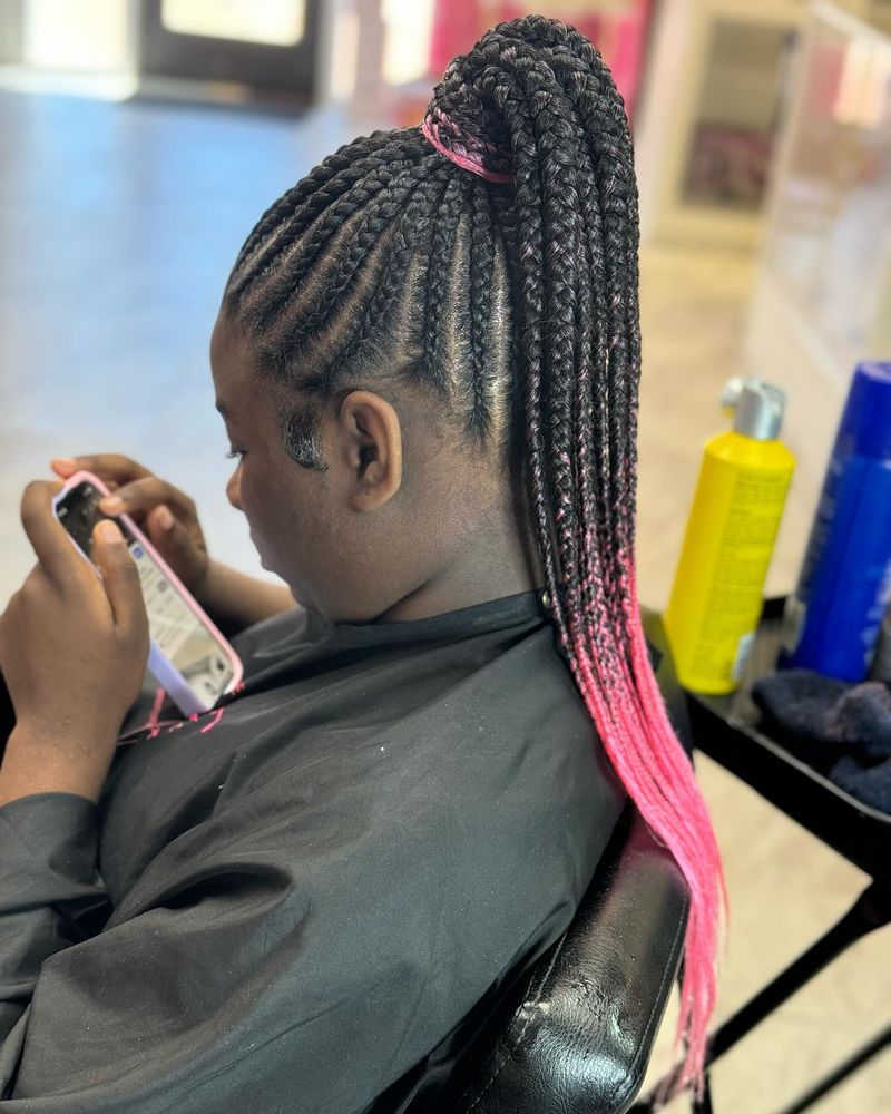 Cornrow Ponytail Protection