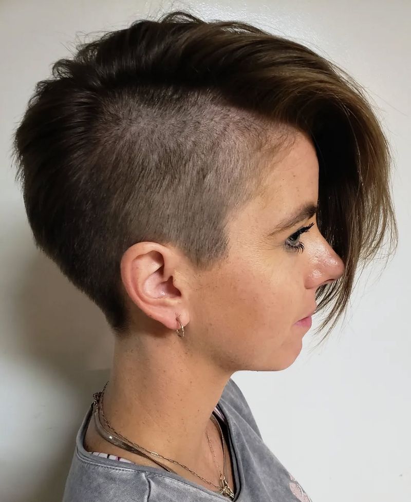 Side-Shaved Pixie