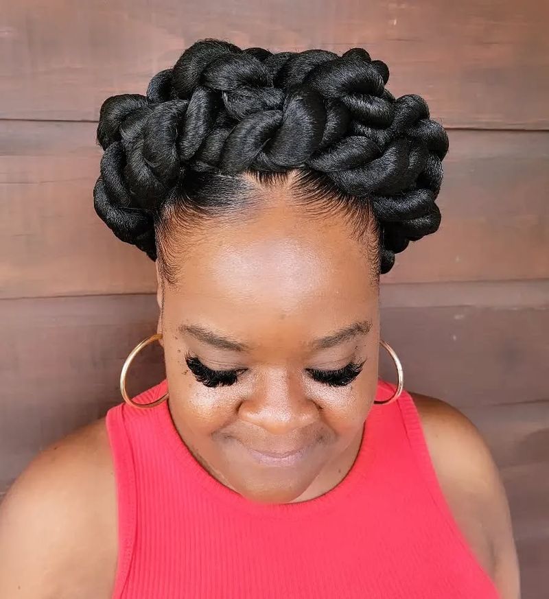 Halo Braid Updo