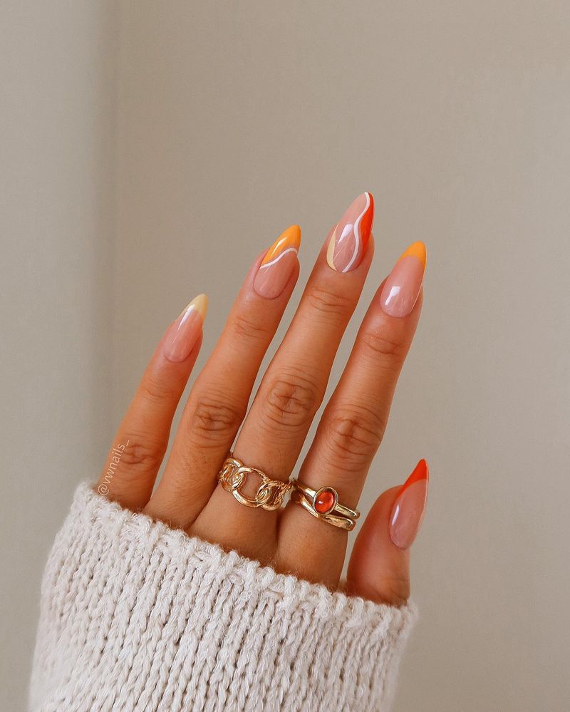 Mango Sunset Swirls