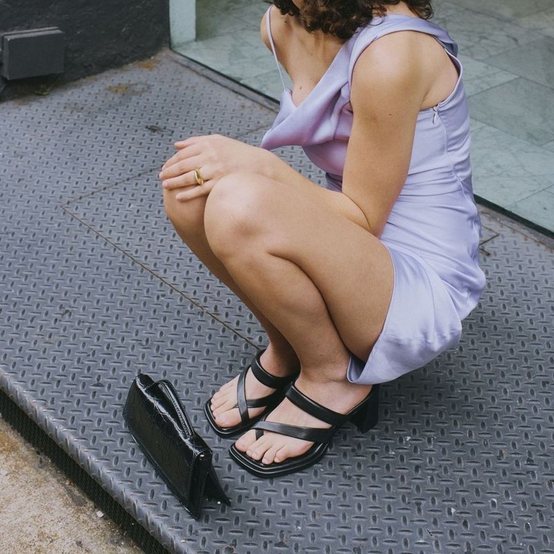 Sculptural Heel Thongs