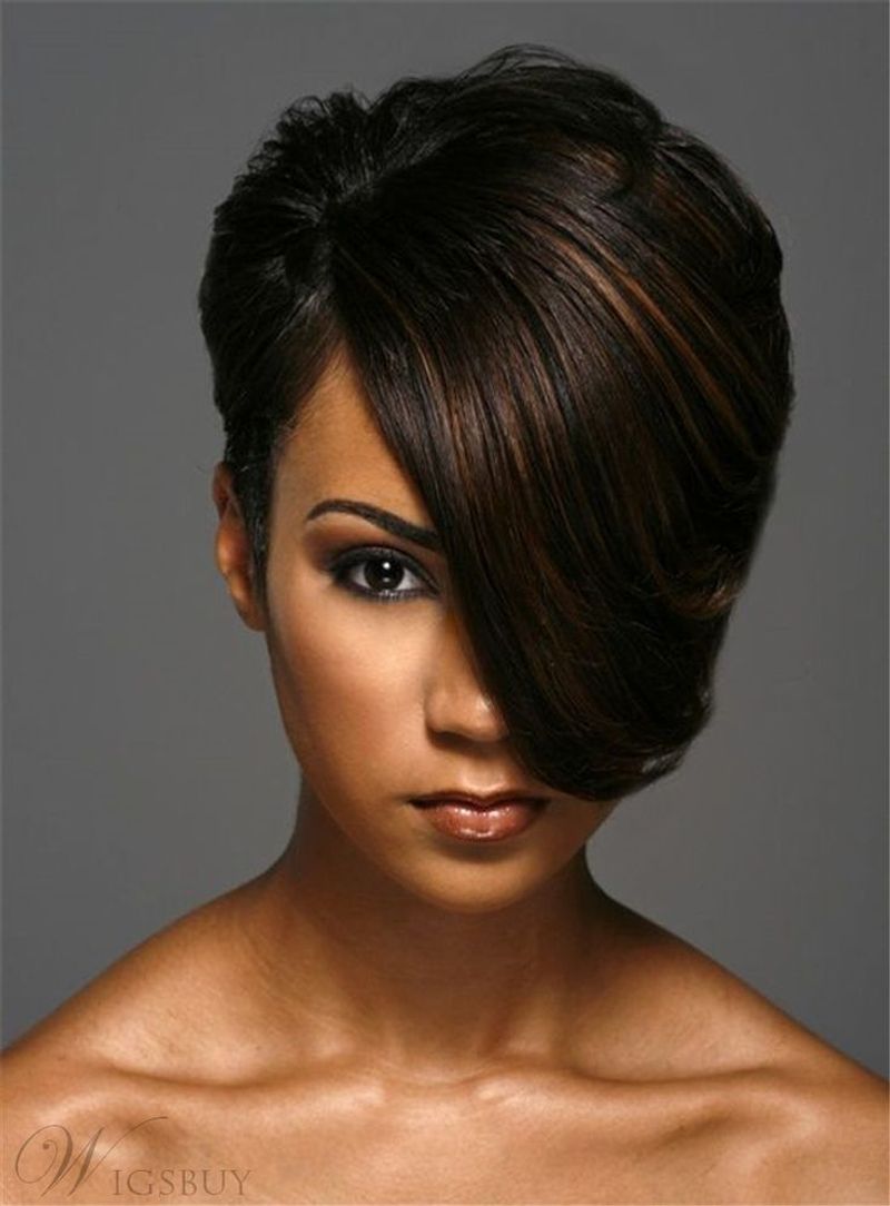 Sleek Side-Part Pixie