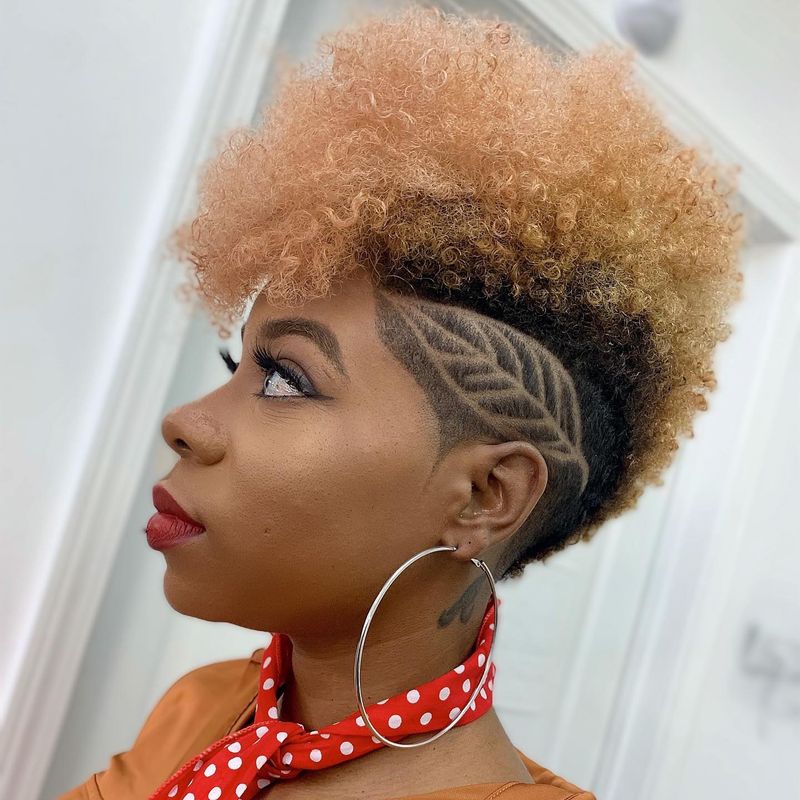 Curly Side-Tapered Cut
