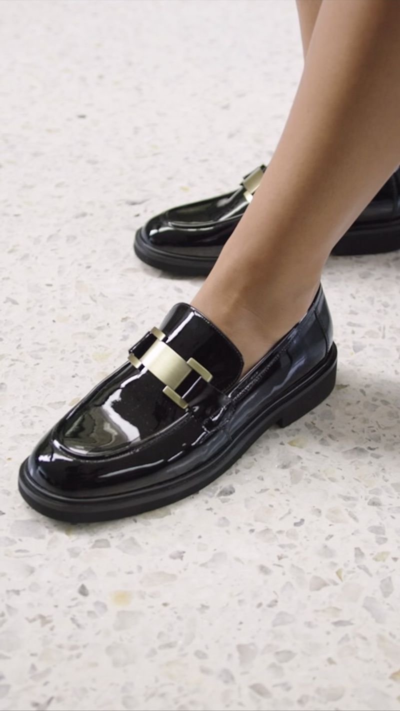 Square-Toe Loafers