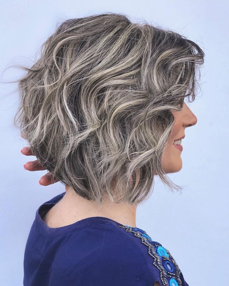 Chin-Length Textured Bob