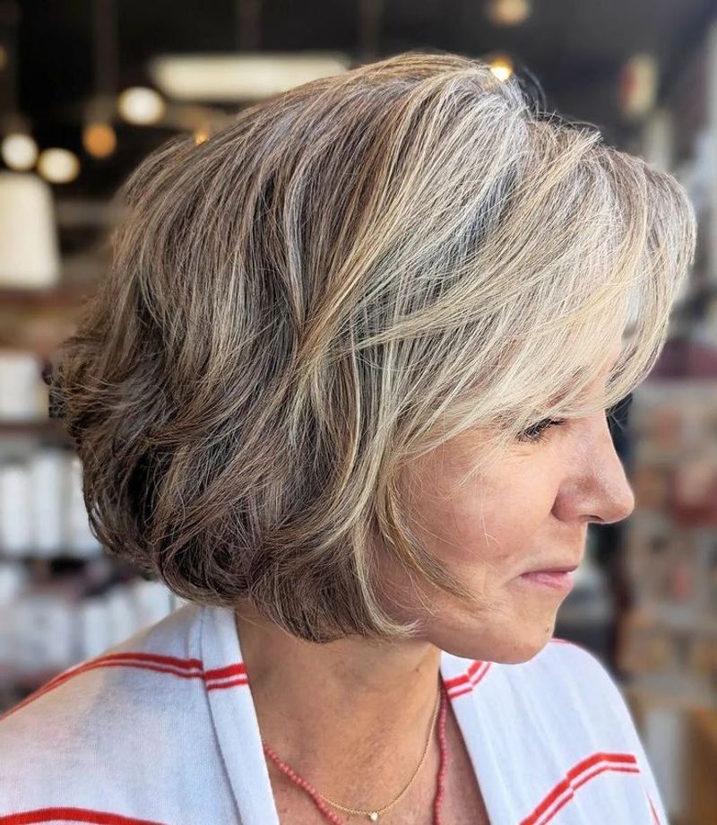 Blunt Bob with Side Part