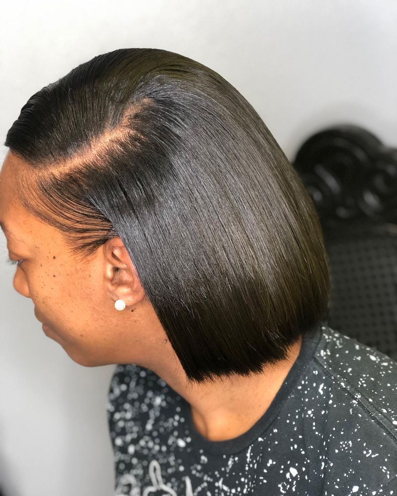 Long Bob with Deep Side Part