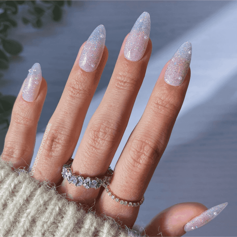 Beige Base with Icy Shimmer