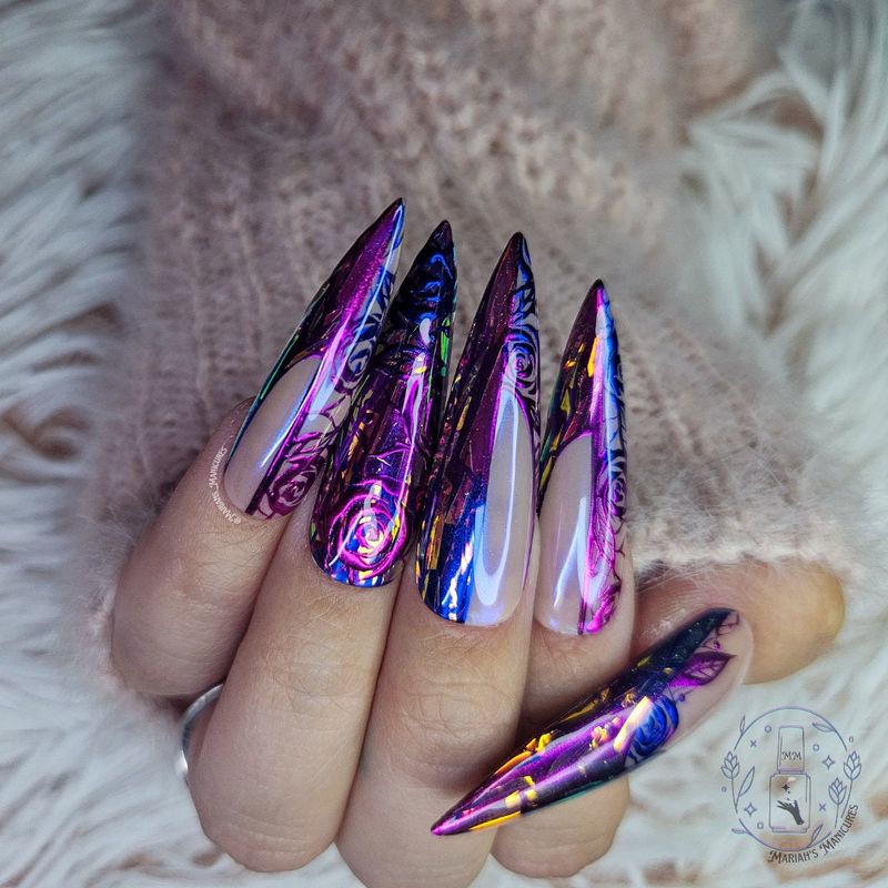 Glassy French with Silver Foil